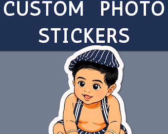 Custom Sticker from Your Image | Personalized Cartoon or Realistic | Kiss-Cut or Vinyl| 3 sizes