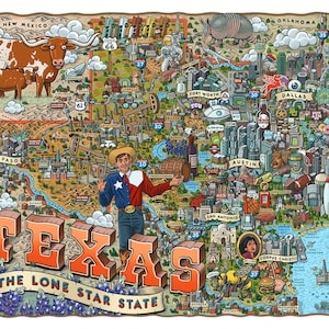 Carte du Texas