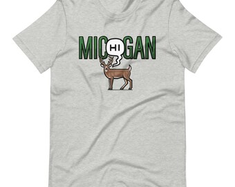 Mic(Hi)gan Deer Unisex T-Shirt