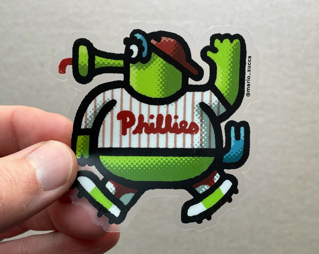 Phil Cons Sticker Phillie Phanatic clear Sticker - Etsy