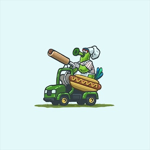 Phanatic Hot Dog Cannon Print