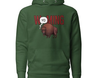 W(Yo)ming Bison Unisex Hoodie