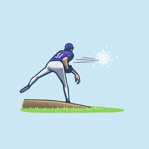 Randy Johnson mata una paloma con un lanzamiento
