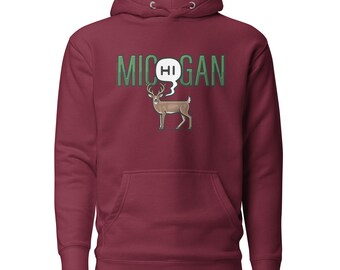 Mic(Hi)gan Deer Unisex Hoodie