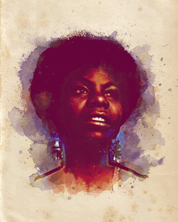 Nina Simone Print - Etsy