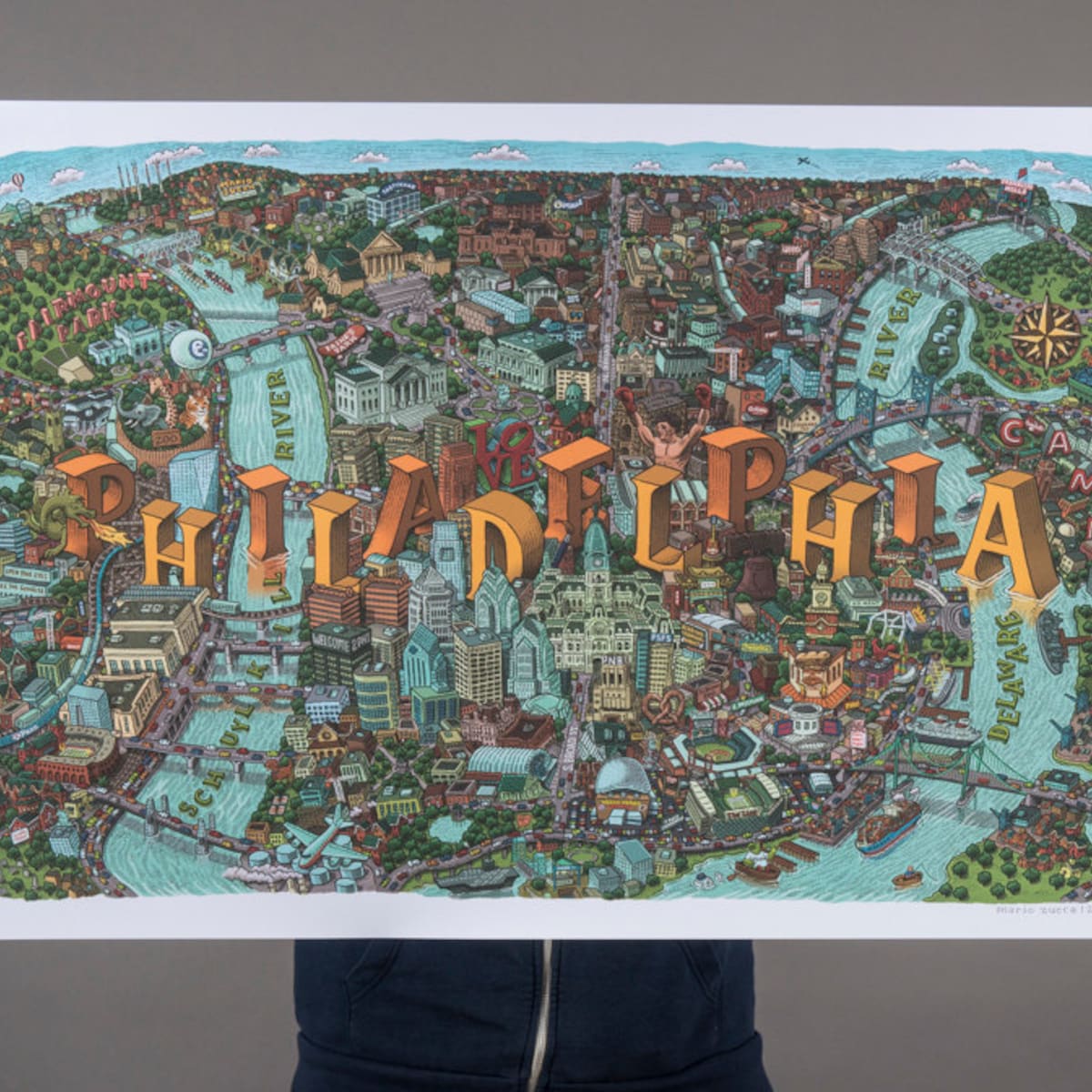 Philadelphia Map - Etsy