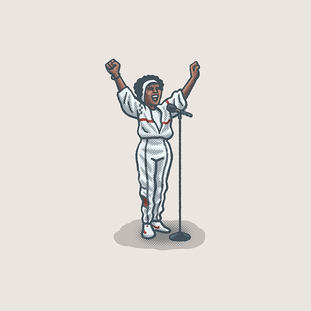 Whitney Houston Sings the National Anthem Before Super Bowl XXV - Etsy