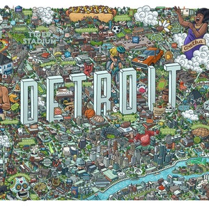 Mapa de Detroit