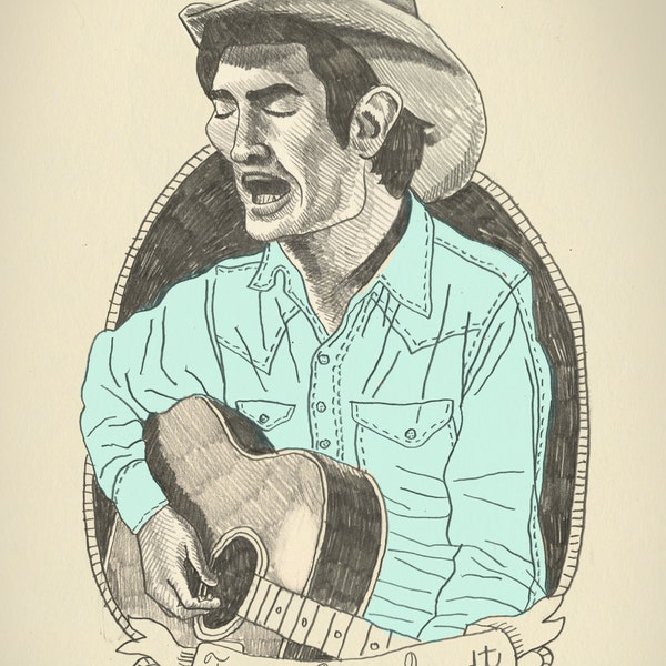 Townes Van Zandt Print