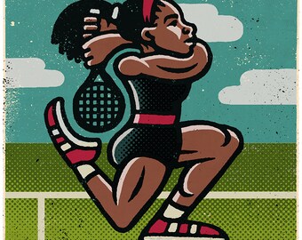 Retrato de Serena Williams