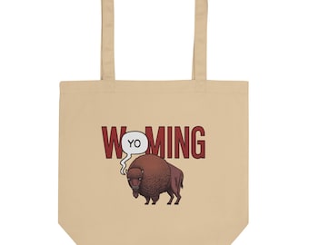 W(Yo)ming Bison Tote Bag