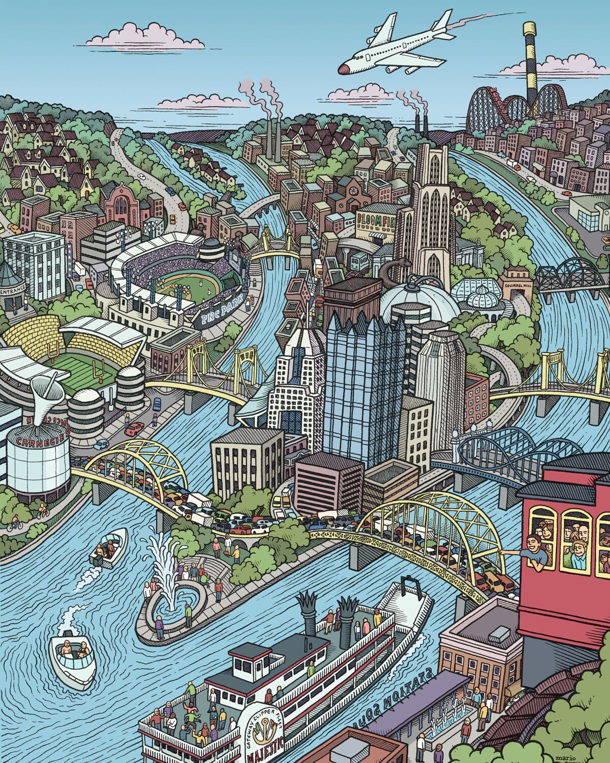 Pittsburgh Print - Etsy