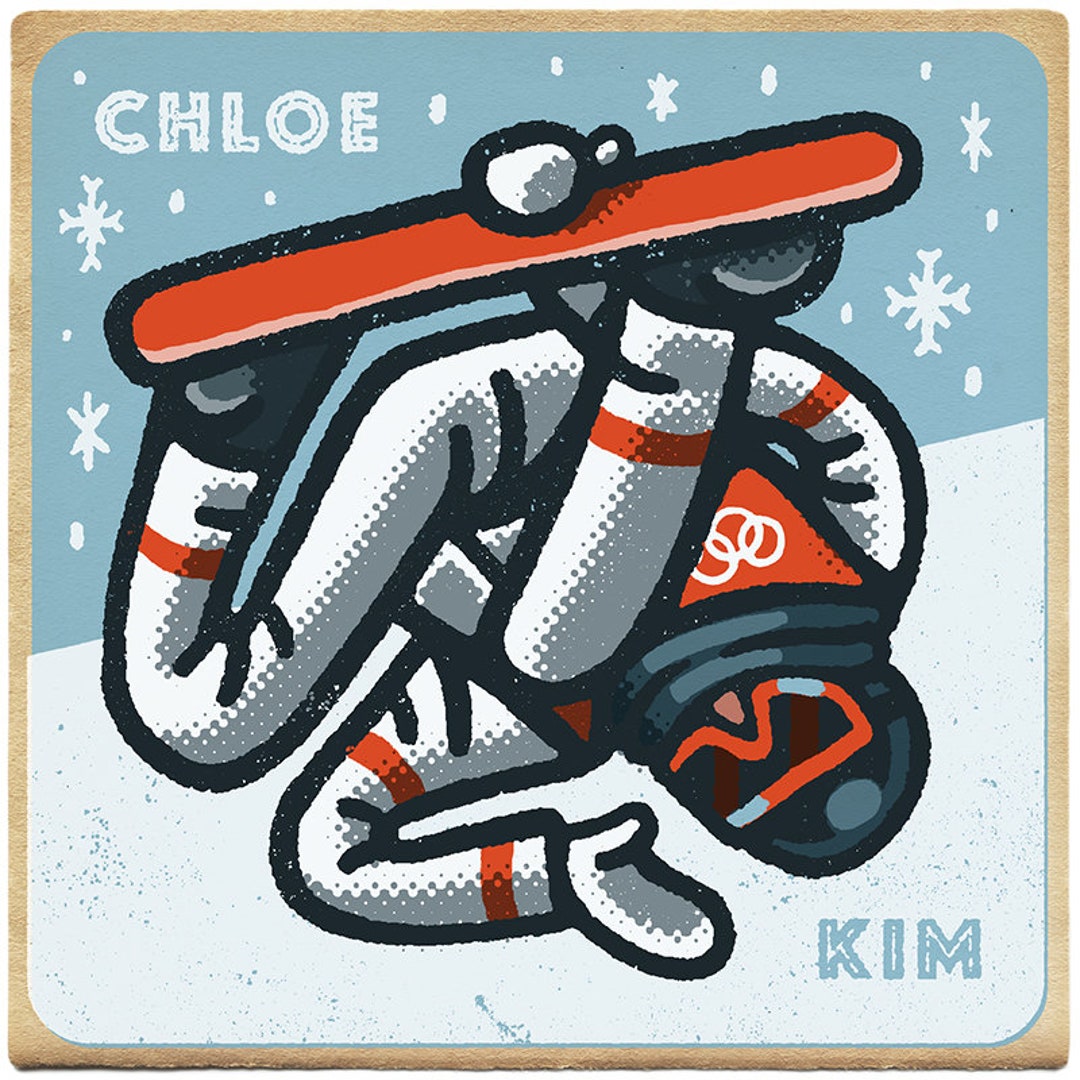 Chloe Kim Portrait - Etsy