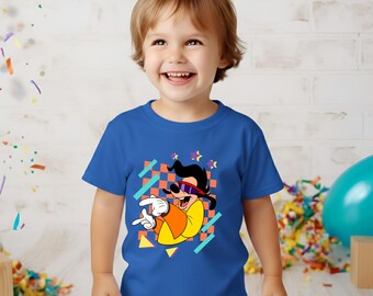 Retro 90s Rockstar Birthday Shirt, Vintage Pop Star Character Kids Tee