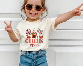 Circus Squad Family Birthday Shirt, Personalized Carnival Theme Party Tee