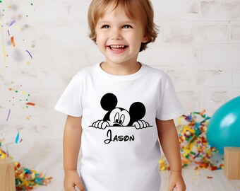 Custom Name Toddler Shirt, Personalized Kids Tee, Birthday Boy Outfit