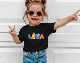 Custom Name Island Girl Birthday Shirt, Personalized Tropical Adventure Magic Kids Tee