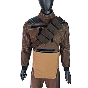 Mandalorian Beskar Armor Costume | Star Wars Inspired Cosplay with Cross Belt | Custom Made Sci-Fi Outfit for Halloween and Comic Con