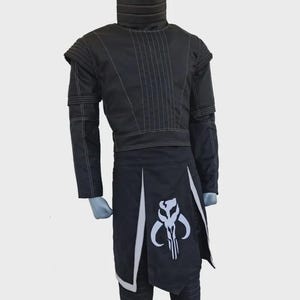 Boba Fett Mandalorian Cosplay | Star Wars Armor Suit with Logo & Kama | Custom Bounty Hunter Outfit | Costume For Halloween and Comic con