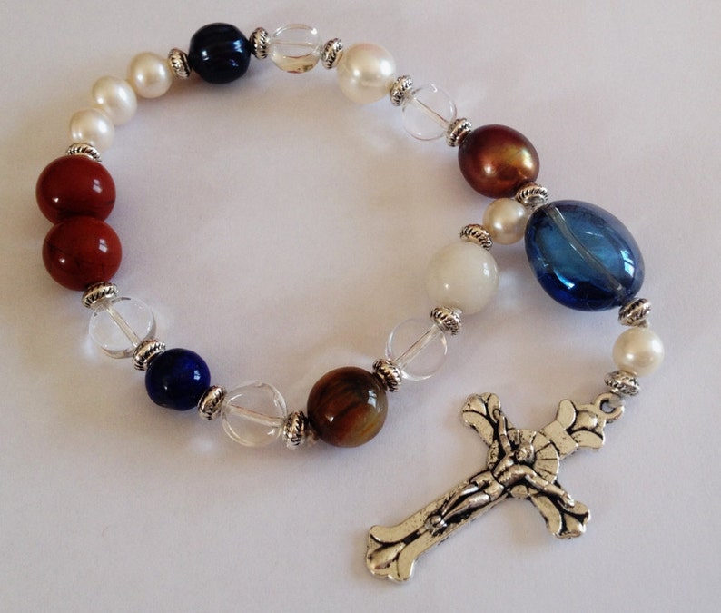 Lutheran Prayer Beads Frälsarkransen 18 bead rosary Pearls | Etsy