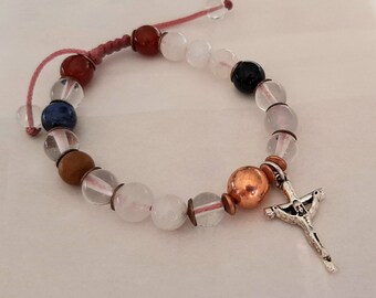 22 lutherische Gebetskette, Frälsarkransen, 18 Perlen Rosenkranz, Perlen Christi, Kranz Christi, Taschenperlen oder Armband, Rosenkranz, 22 Gebetsperlen