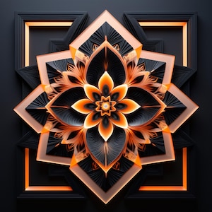 FRACTAL PULSE ENGINE—2K,4K Geometric Digital Relic | Abstract Printable Art
