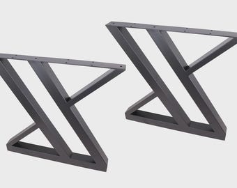 Modern Steel Table Legs: Heavy Duty X-Frame Base for Dining Table