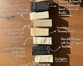 Jabón de sebo artesanal para pieles secas y sensibles / Proceso natural en frío, sin perfume