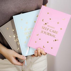 My Daily Self-Care Journal · Wellness and Gratitude Planner · Mental Health Notebook · Guided Undated Journal for Mindfulness & Wellbeing Blue