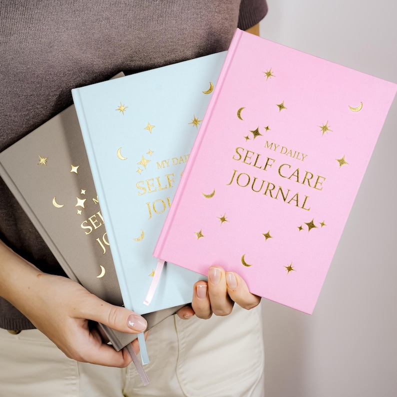 My Daily Self-Care Journal · Wellness and Gratitude Planner · Mental Health Notebook · Guided Undated Journal for Mindfulness & Wellbeing Blue