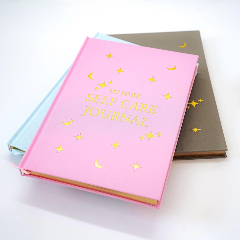 My Daily Self-Care Journal · Wellness and Gratitude Planner · Mental Health Notebook · Guided Undated Journal for Mindfulness & Wellbeing Pink