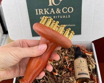 Ayurveda Copper Massage Tool for Facial Sculpting, Lymphatic Drainage Gua Sha, Scalp Massager, Holistic Wellness Gift for Mother's Day