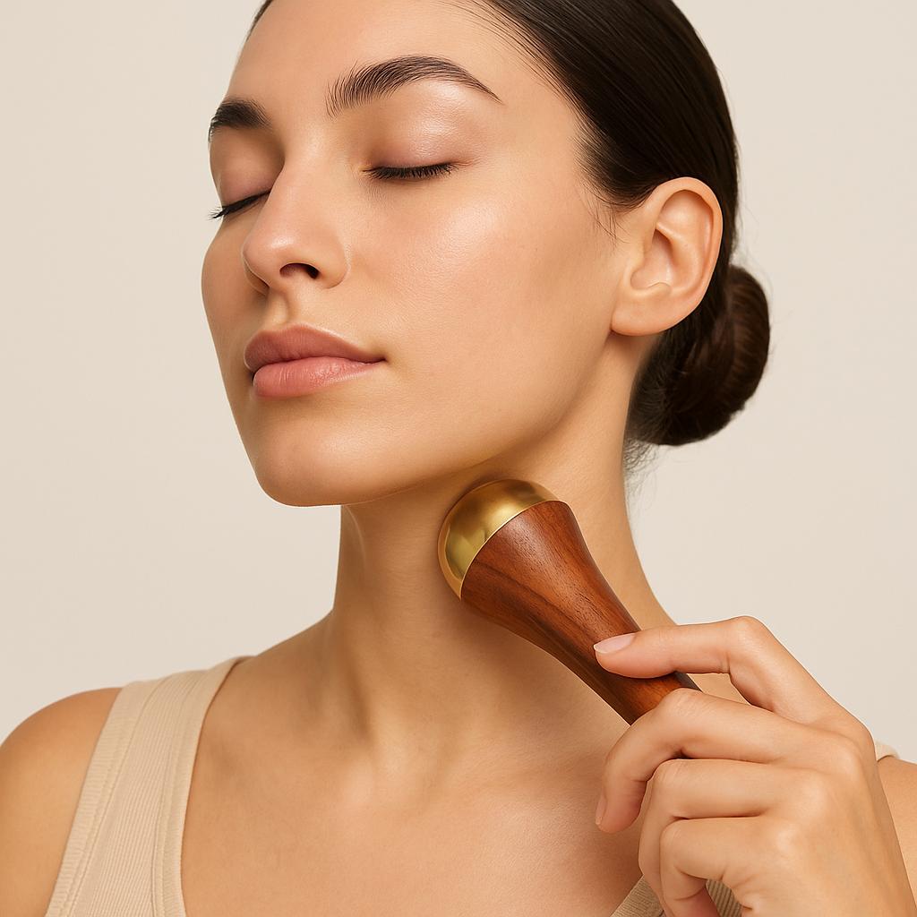 Mini Kansa Wand | Ayurvedic Face and Body Massage Tool | Brass