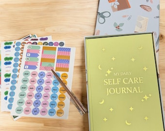 My Daily Self-Care Journal · Wellness and Gratitude Planner · Mental Health Notebook · Guided Undated Journal for Mindfulness & Wellbeing