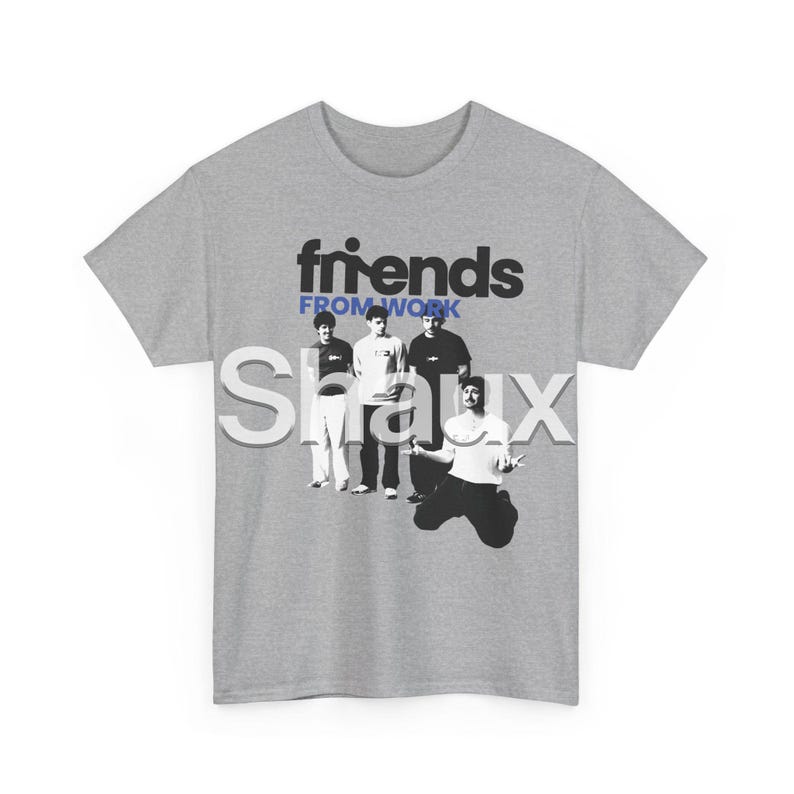 Friends From Work UK Youtube T-Shirt | Italian Bach, Arthur TV, George Clarke, Arthur Hill Tee | Retro Style T-Shirt Unisex image 3