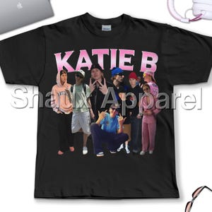 Camiseta unisex Katie B Retro Bootleg, camiseta Y2K, camiseta estética, top retro de moda unisex