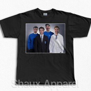 UK YouTube Inbetweeners T-Shirt | Italian Bach, Arthur TV, George Clarke, Chris MD Montage Tee | Retro T-Shirt Unisex