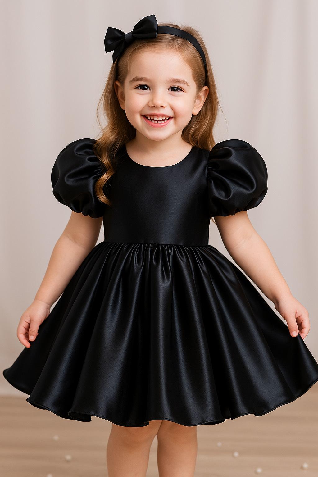 Black Elegant Dress for Toddler - Etsy