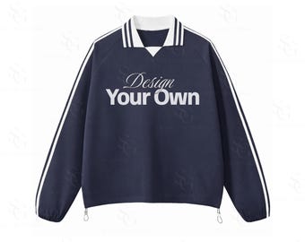 Felpa in cotone 380 GSM con logo personalizzato, maniche lunghe in cotone pesante, il tuo design qui, logo personalizzato, immagine del marchio, foto della squadra, all'ingrosso