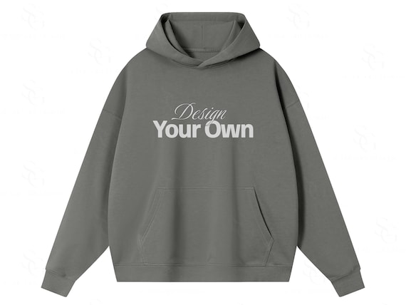 380 GSM Your Custom Design Your Logo Brand Print Design Personalized Oversized Hoodie Custom Text Streetwear Sweatshirt Heavyweight Cotton