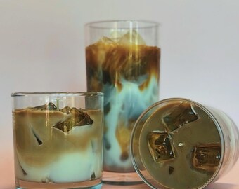 Caramel Macchiato Coffee Candle: 7.5oz Soy Wax, Hand-Poured
