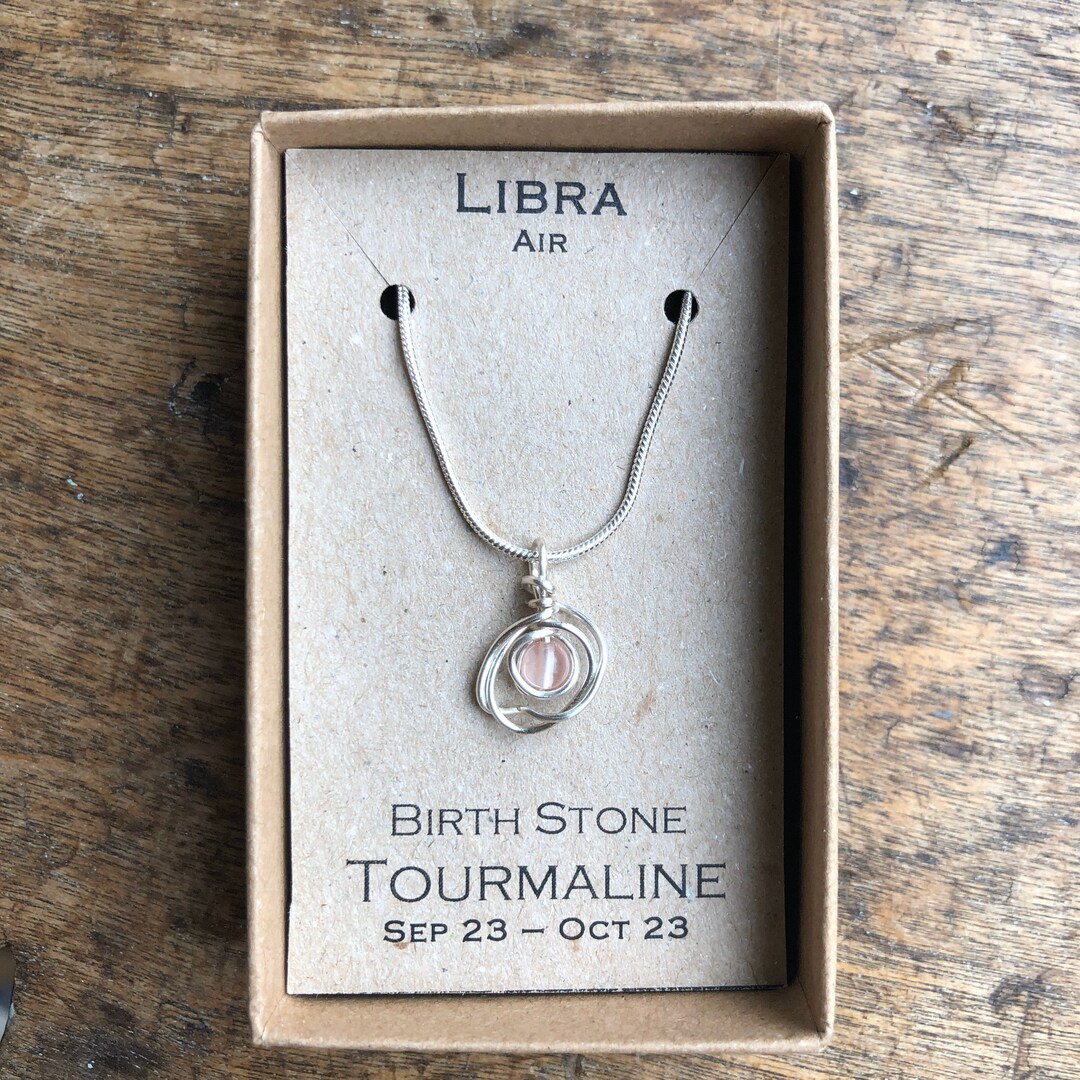 Libra Necklace Birthstone Tourmaline Necklace Etsy libra-necklace-birthstone-tourmaline-necklace-etsy