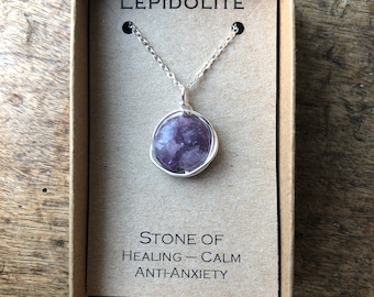 Lepidolite necklace