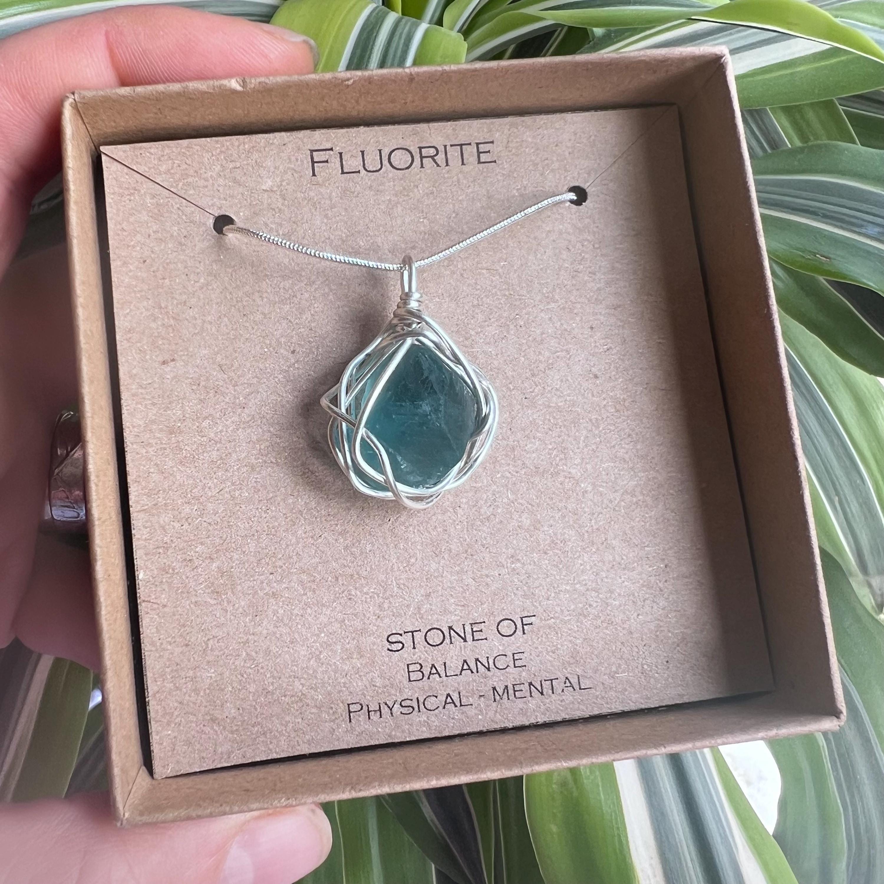 蛍石ペンダント ワイヤーラップ - Etsy 日本