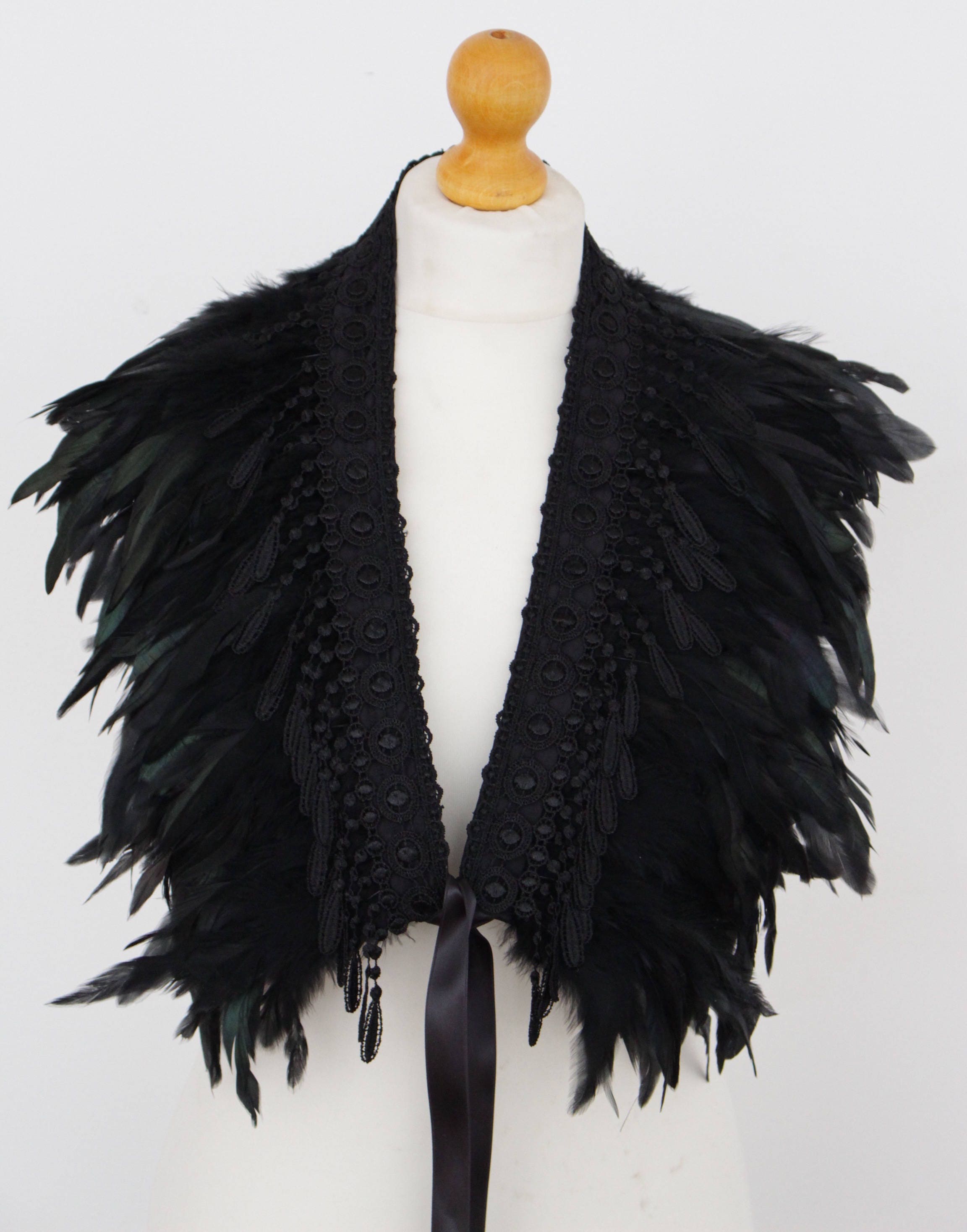 BLACK FEATHER SHAWL main image 0