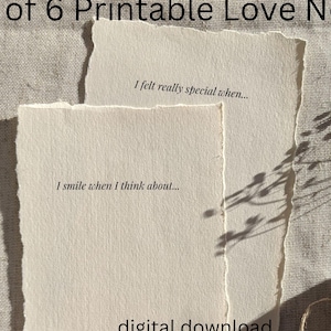 Printable Fill-In Love Notes | Lunchbox, Kids, Partner Encouragement Cards (Instant Download)