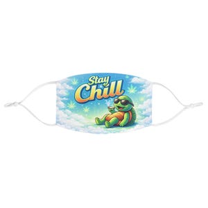 Stay Chill Turtle Fabric Face Mask