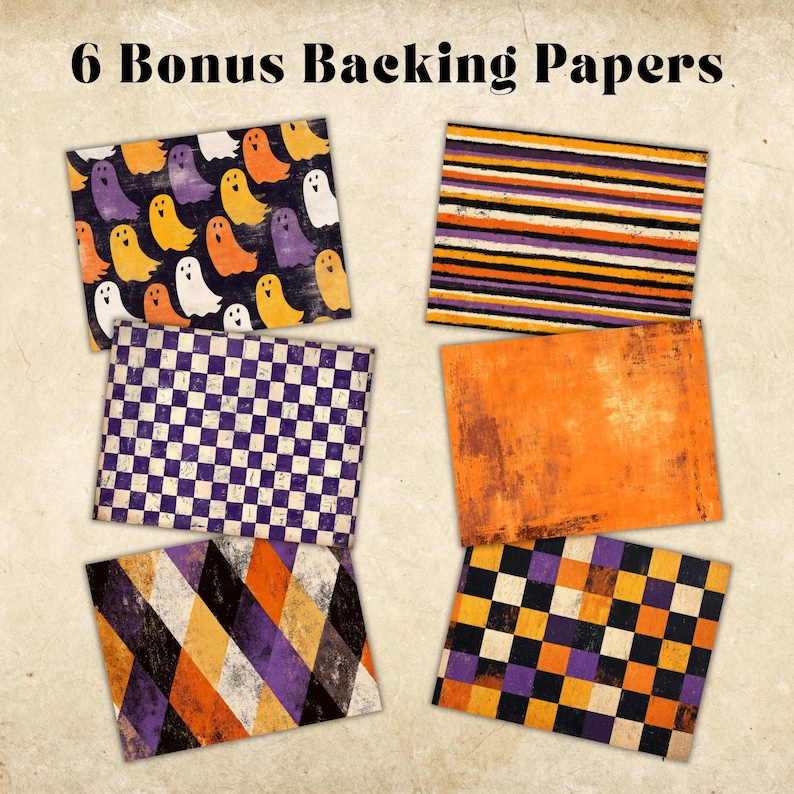 Retro Halloween Mini Junk Journal Kit, Junk Journal Folio, Tags ...