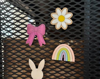 Individual Magnet. Any angel. Hand painted, wood magnet with resin coating. Multiple shapes available.