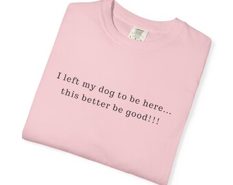Funny Dog Lover Tee | Sarcastic Pet Owner Gift